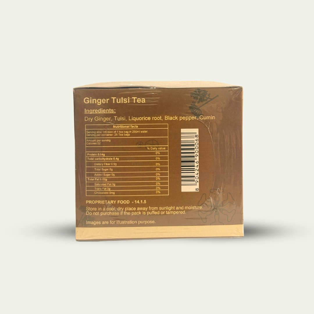 Ginger Tulsi Tea Mc Box 2.5g X 25 Sachets - BUY 2 GET 1 FREE