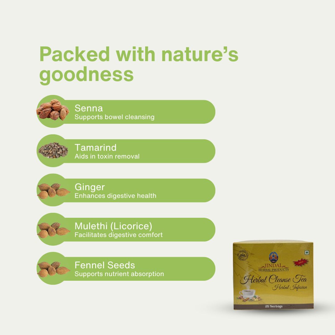 Herbal Cleanse Tea Mild MC BOX 3.6g X25 Tea bags - BUY 2 GET 1 FREE