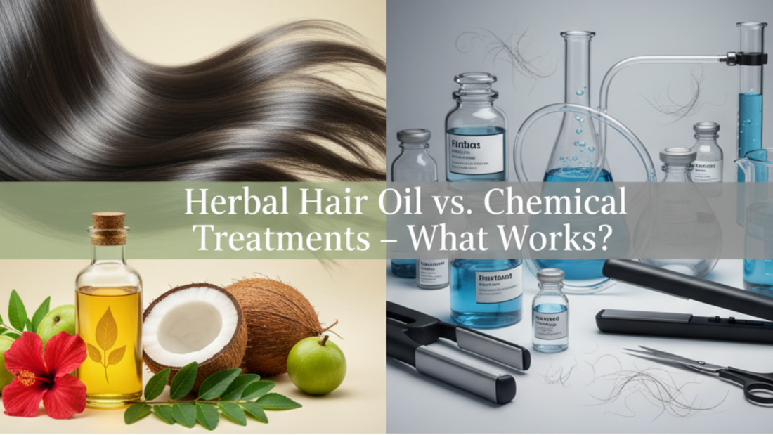 Herbal Hair Oil vs. Chemical Treatments: Which is Better for Healthy Hair?