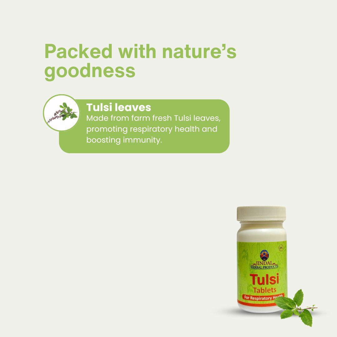 Tulsi Tablet 60 Tablet Bottle - BUY 2 GET 1 FREE