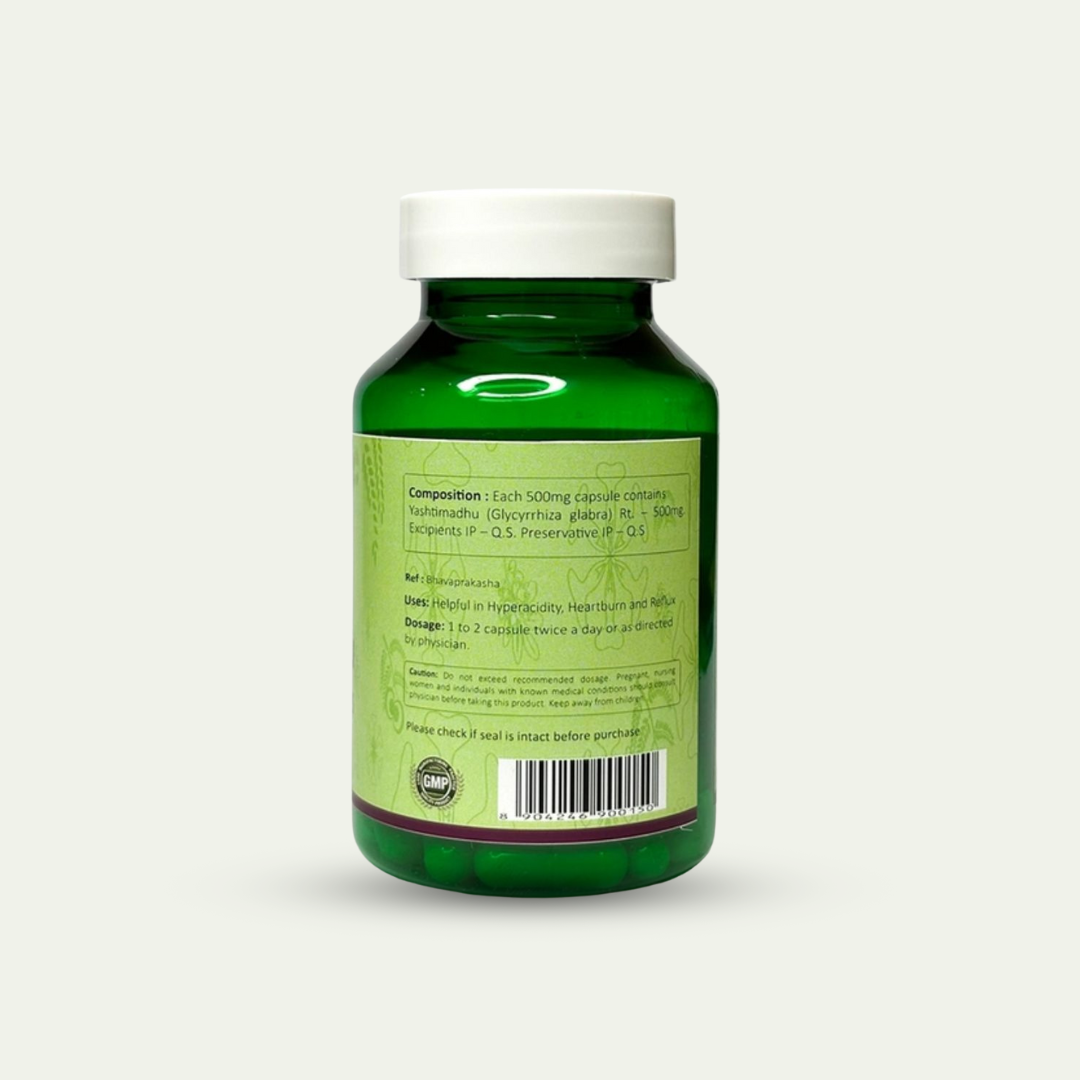 Yastimadhu Capsules 60 Capsule Bottle - BUY 2 GET 1 FREE