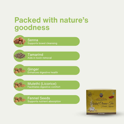 Herbal Cleanse Tea Mild MC BOX 3.6g X25 Tea bags - BUY 2 GET 1 FREE